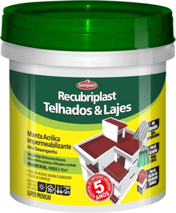 RECUBRIPLAST TELHADOS E LAJES 20 KG – Protect Impermeabilizações